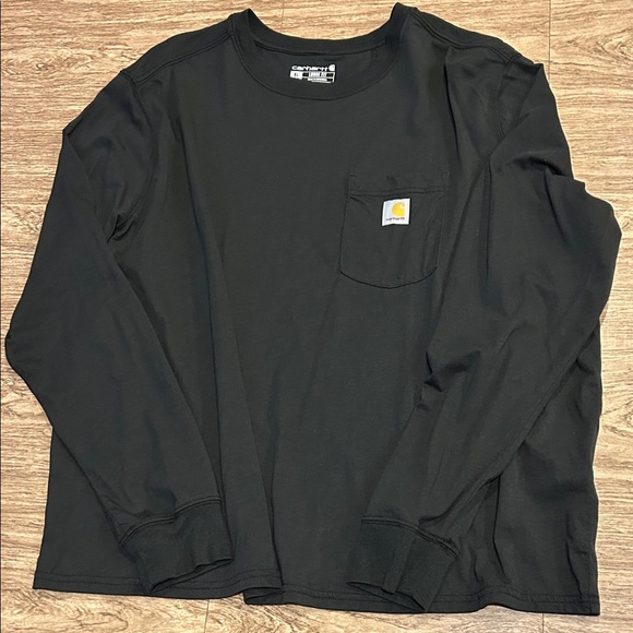 Carhartt Tops - Carhartt Women’s XL Like New Black Long Sleeve Pocket Shirt